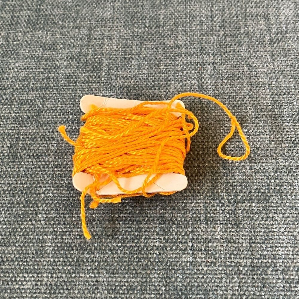 Yellow Gold Needlepoint Thread Yarn